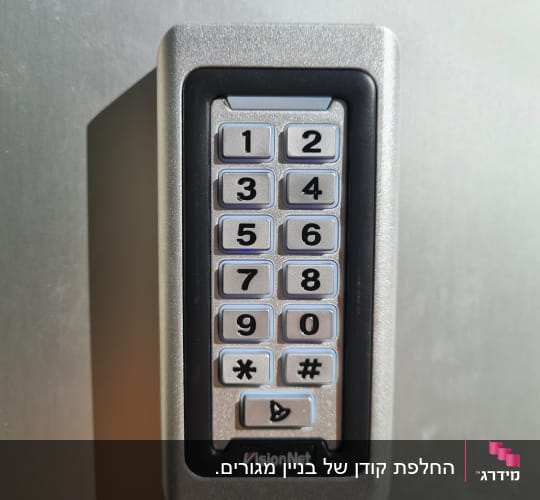 לוח מקשים מתכת עם מספרים וכפתורים מיוחדים